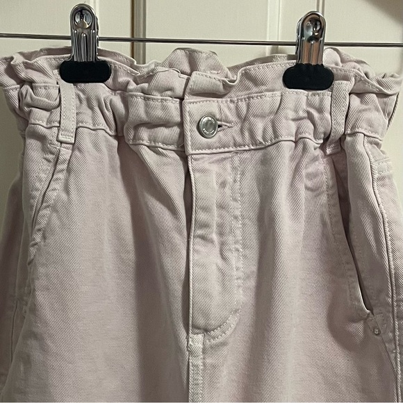 Zara Paperbag High Waisted Baggy Jeans Size 2 - Picture 9 of 13